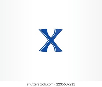 x letter concept logo design icon