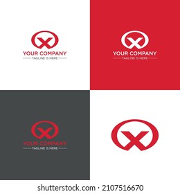 X Letter Creative Logo Design Template
