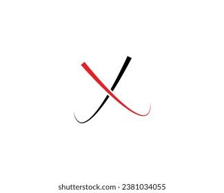 X letter creative logo design element