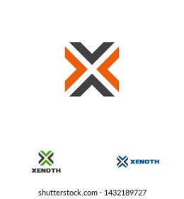 X letter design concept for business or company name initial