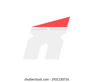 X letter fast, speed motion font