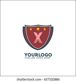 X Letter Fight boxing sport typography, t-shirt graphics, brand vector illustration.
