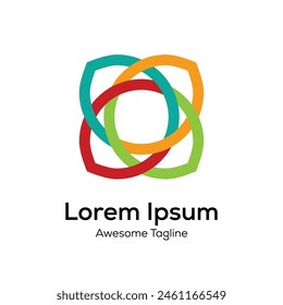 X letter flower type creative logo design icon