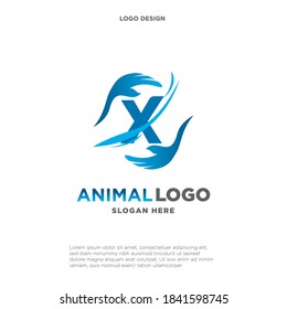 X letter with hand and cross healing logo for massage and therapy medical logo. Helping hand vector illustration. Can apply for humanity health care icon, partnership relation.