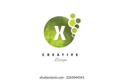 X letter hand draw water color vector logo design . Artistic illustration for graphic logo design .