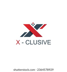 x letra con diseño vectorial del logotipo del hogar
