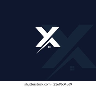 X Letter home modern Letter Illustration design, Logo Design