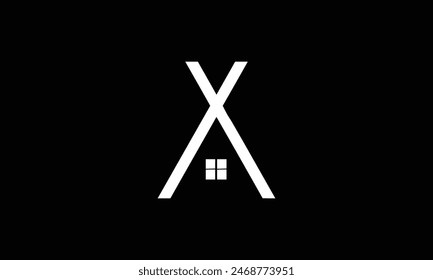 X Letter home modern Letter Illustration design, Logo Design