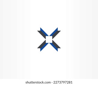 X letter icon concept logo design