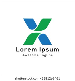 X letter icon logo design 
