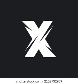 web de diseño de concepto de vectores de iconos de letra x