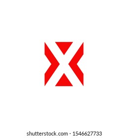X letter initial icon logo design inspiration vector template