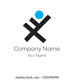 X  letter line logo design. Linear creative minimal monochrome monogram symbol. Universal elegant vector sign design. Premium business logotype. Graphic alphabet symbol for your business identity