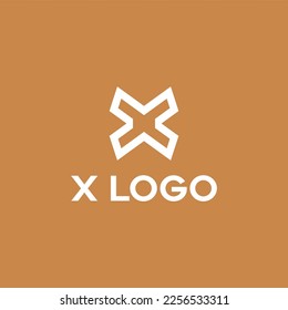 X-Buchstaben-Logo, Vektorbild