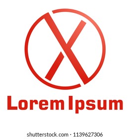 x letter logo.