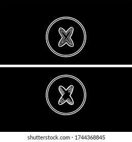 x letter logo abstract design
