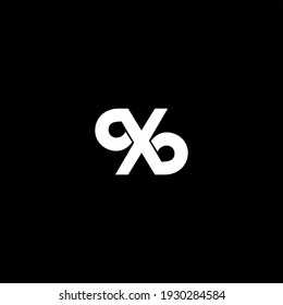 X letter logo abstract design on black color background. x alphabet