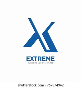 X letter logo. Abstract logo vector