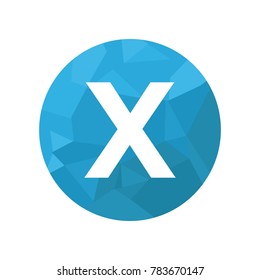 X letter logo with circle origami creative logo design with unique shape and nice color, compatible for company, corporate and tech logo