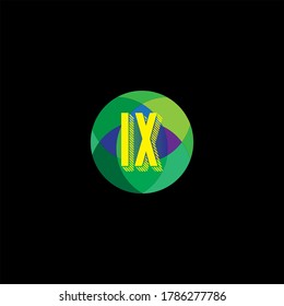 I X letter logo concept design