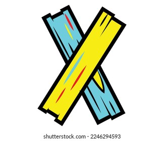 X Letter Logo Creative Design Vector Template