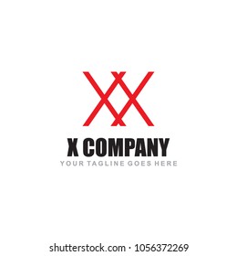 X letter logo design