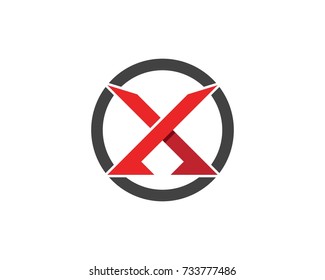 X Letter logo design 