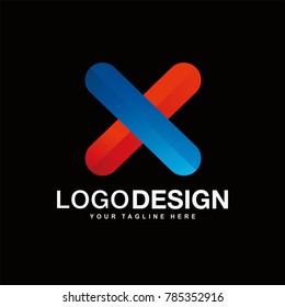 x letter logo design