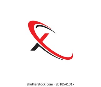 Diseño del logotipo de la carta X Vector moderno creativo.