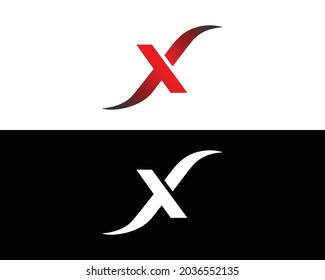 Diseño del logotipo de la carta X Vector moderno creativo.