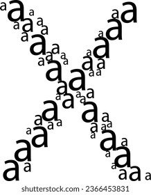 x letter logo design element