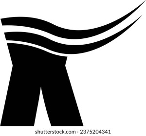 Elemento de diseño de logotipo de letra X en color negro
