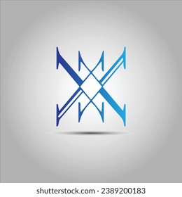 Design-Symbol für X-Buchstaben