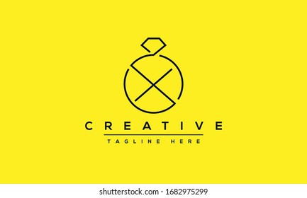 X letter logo Design Modern Monogram Icon. X XX initials based Template and Letters in vector.