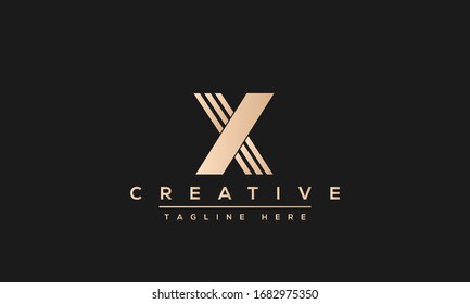 X letter logo Design Modern Monogram Icon. X XX initials based Template and Letters in vector.