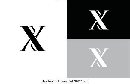 X letter logo design on luxury background. X monogram initials letter logo concept. X icon design. EPS10