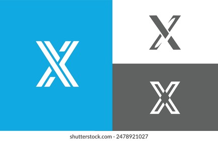 X letter logo design on luxury background. X monogram initials letter logo concept. X icon design. EPS10