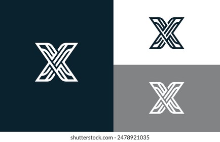 X letter logo design on luxury background. X monogram initials letter logo concept. X icon design. EPS10