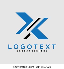 X Letter Logo Design Template Element
