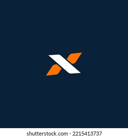 X letter logo design template elements. Modern abstract digital alphabet letter logo. Vector illustration.