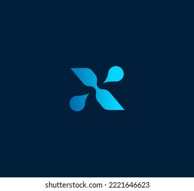 X Buchstaben Logo Design Template Elemente. Modernes abstraktes Logo für digitale Buchstaben. Vektorgrafik. Technologie-X-Buchstaben-Logo.
