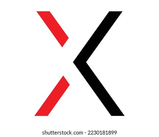 x letter logo design template