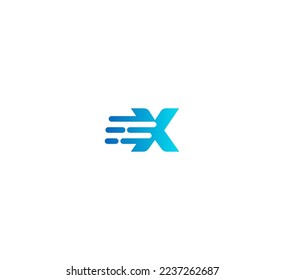 X Buchstaben Logo Design Template Elemente. Modernes abstraktes Logo für digitale Buchstaben. Vektorgrafik. Technologie-X-Logo.