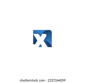X Buchstaben Logo Design Template Elemente. Modernes abstraktes Logo für digitale Buchstaben. Vektorgrafik.