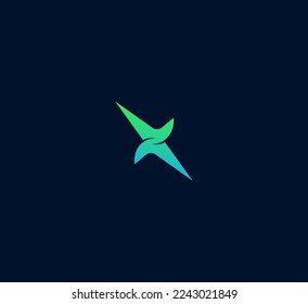 Elementos de plantilla de diseño de logotipo de letras X. Logo de la letra digital abstracta moderna. Ilustración vectorial.