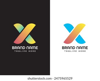 X Letter Logo Design Template