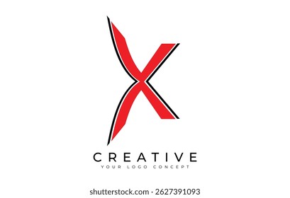 X Letter Logo Design Template Vector Illustration 
