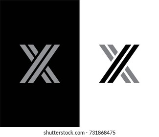 X Letter Logo Design Template Element