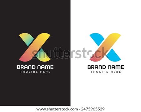 X Letter Logo Design Template