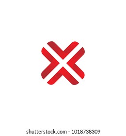 X letter logo design vector template